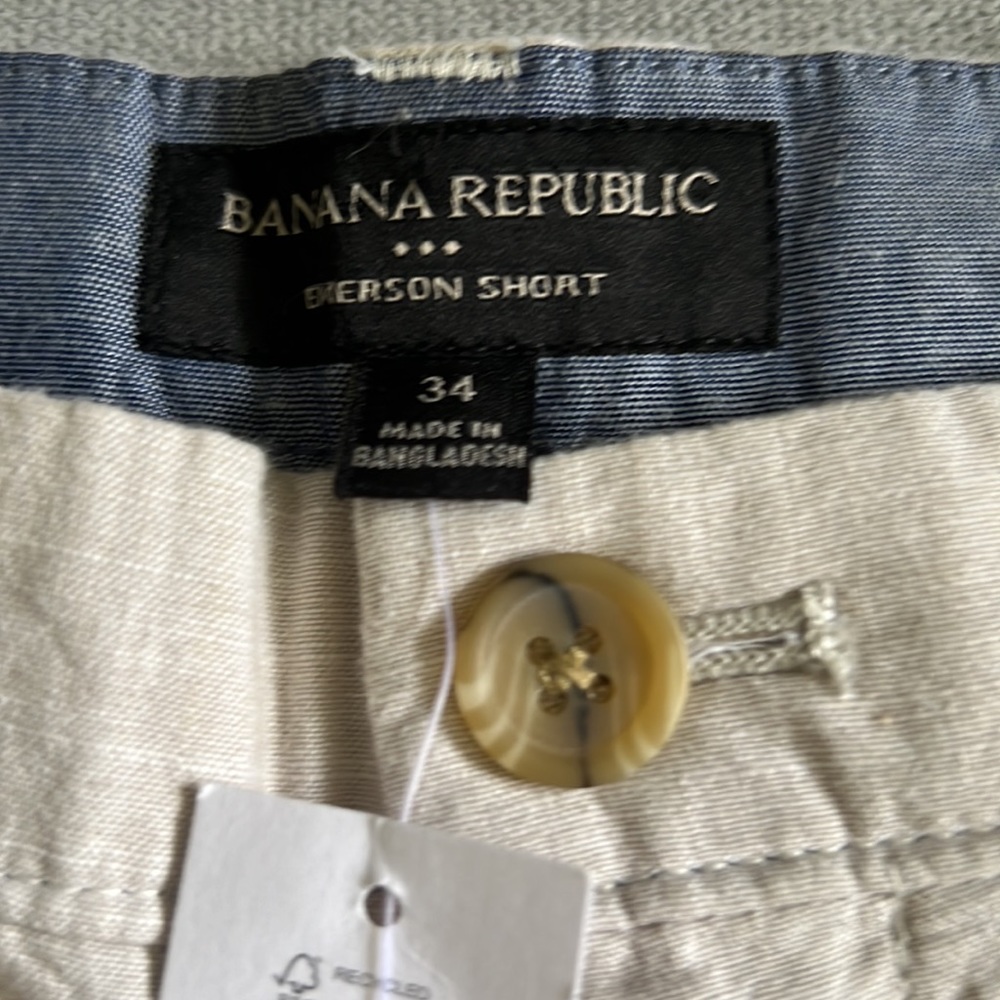 NWT mens BR shorts with palm trees - Picture 3 of 4